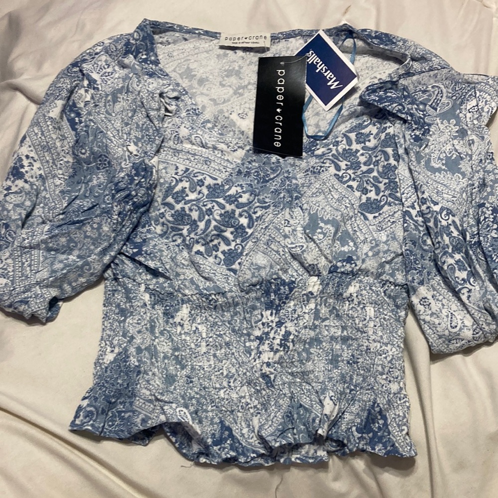 paper crane blouse